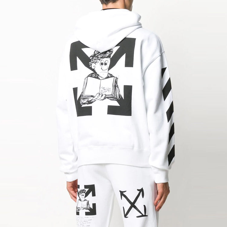 Off-White Arrow Pattern Unisex White OMBB037F20FLE0040110
