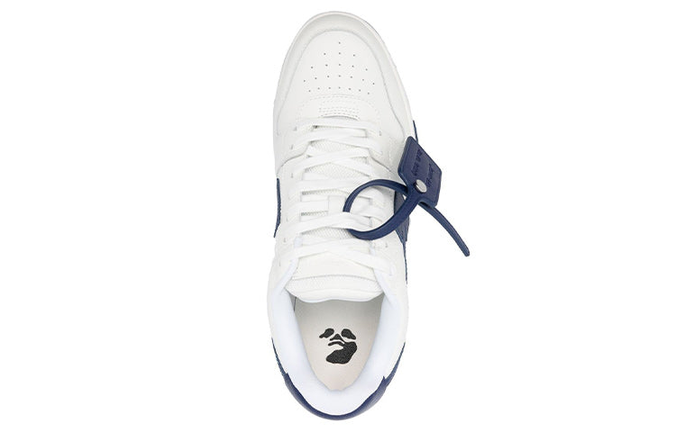 Off-White Out Of Office Low-Top Sneakers 'White Navy' OMIA189C99LEA0040142