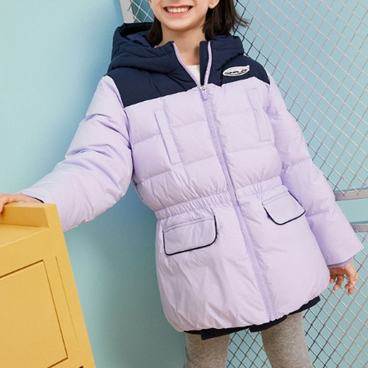 (GS) Skechers Warm Long Sleeve Down Jacket 'Purple Black' P422G014
