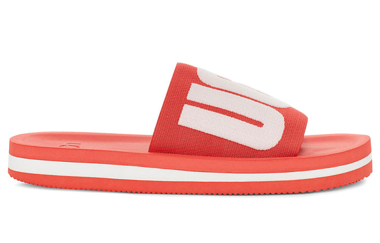 (WMNS) UGG Zuma Graphic Slipper coral red 1099833-PCRL