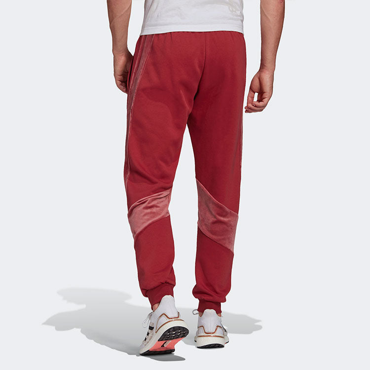 adidas Velvet Pant M Casual Training Sports Bundle Feet Long Pants Pink H25091