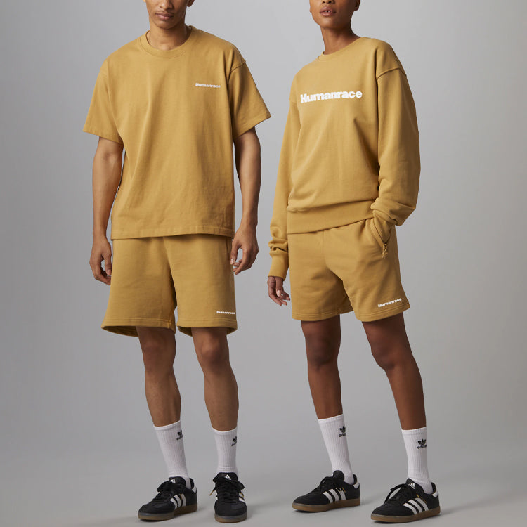 adidas x Pharrell Humanrace Small Logo Shorts 'Tan' HJ7067