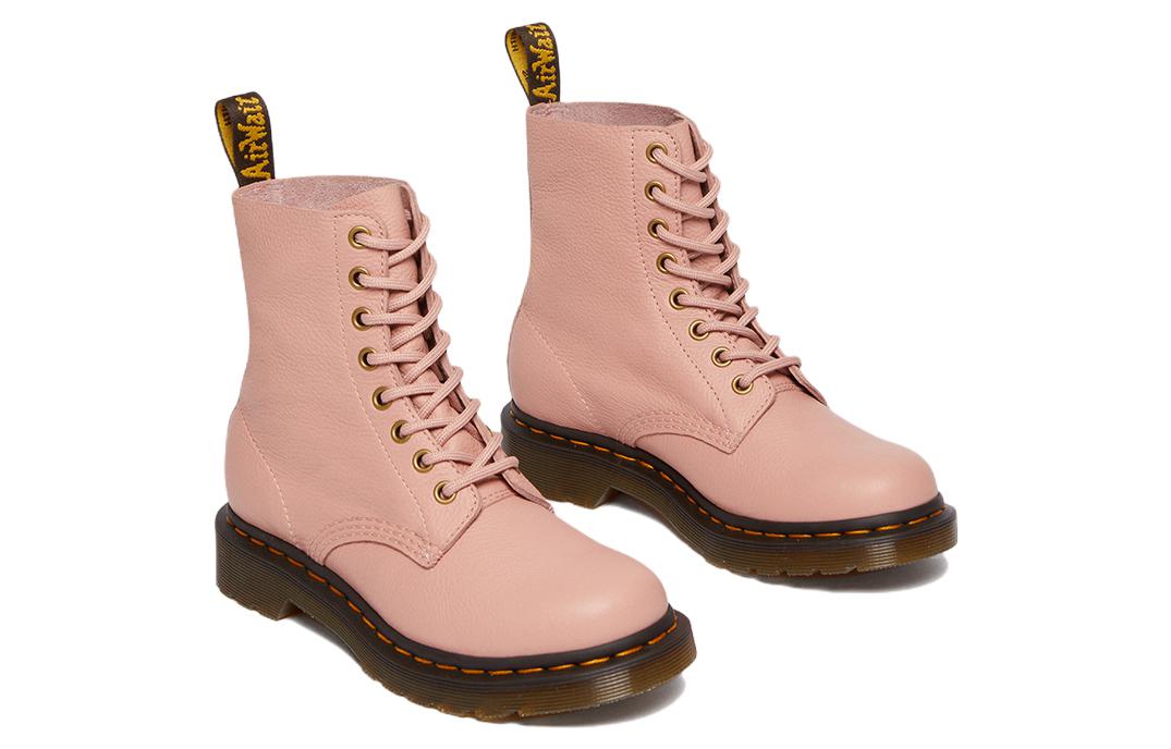 (WMNS) Dr.Martens 1460 Pascal Virginia Leather Boots 'Peach Beige' 26802329