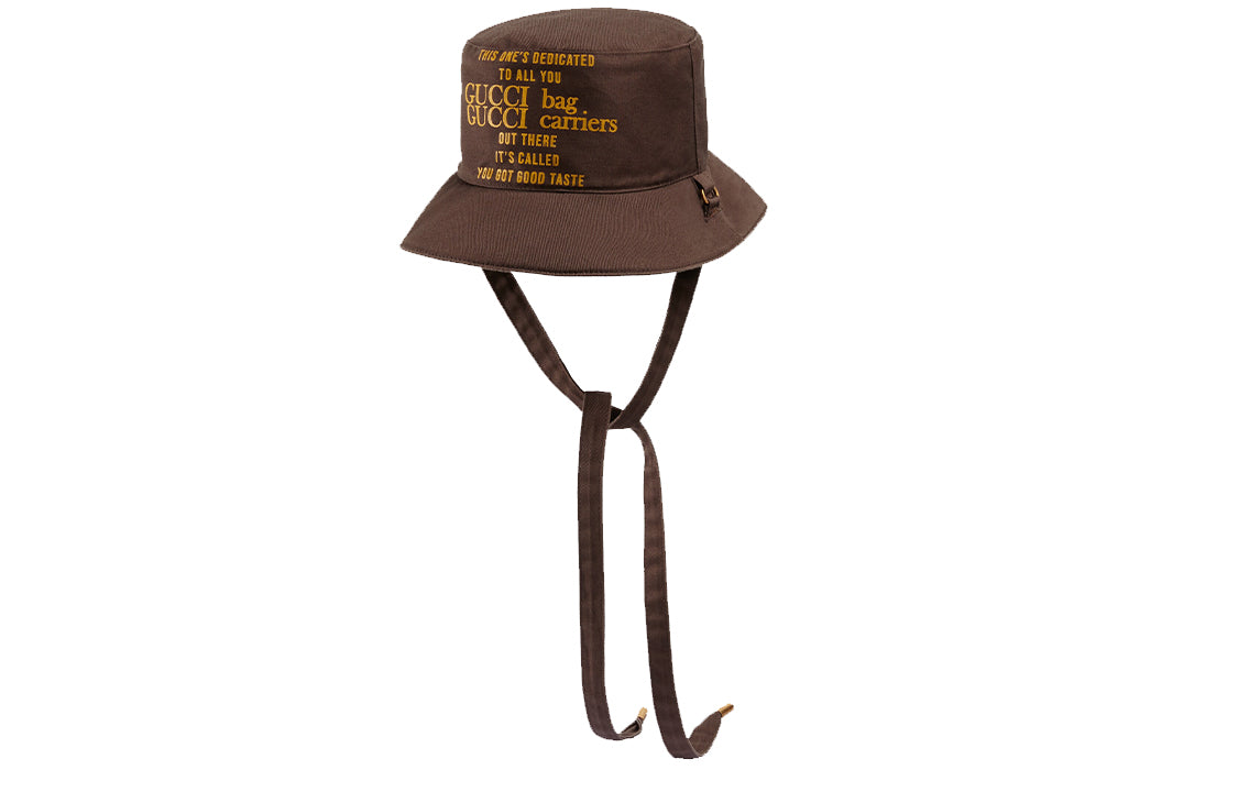 Gucci 100 Reversible Bucket Hat 'Brown' 6799934HAME2584