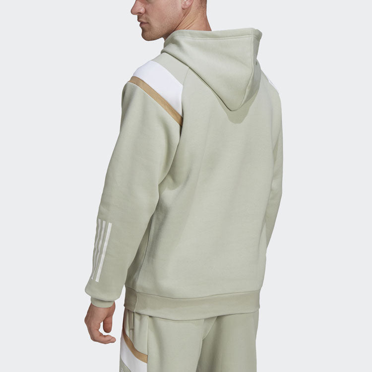Men's adidas Sw Fl Hoddie Contrasting Colors Sports Green HP1896