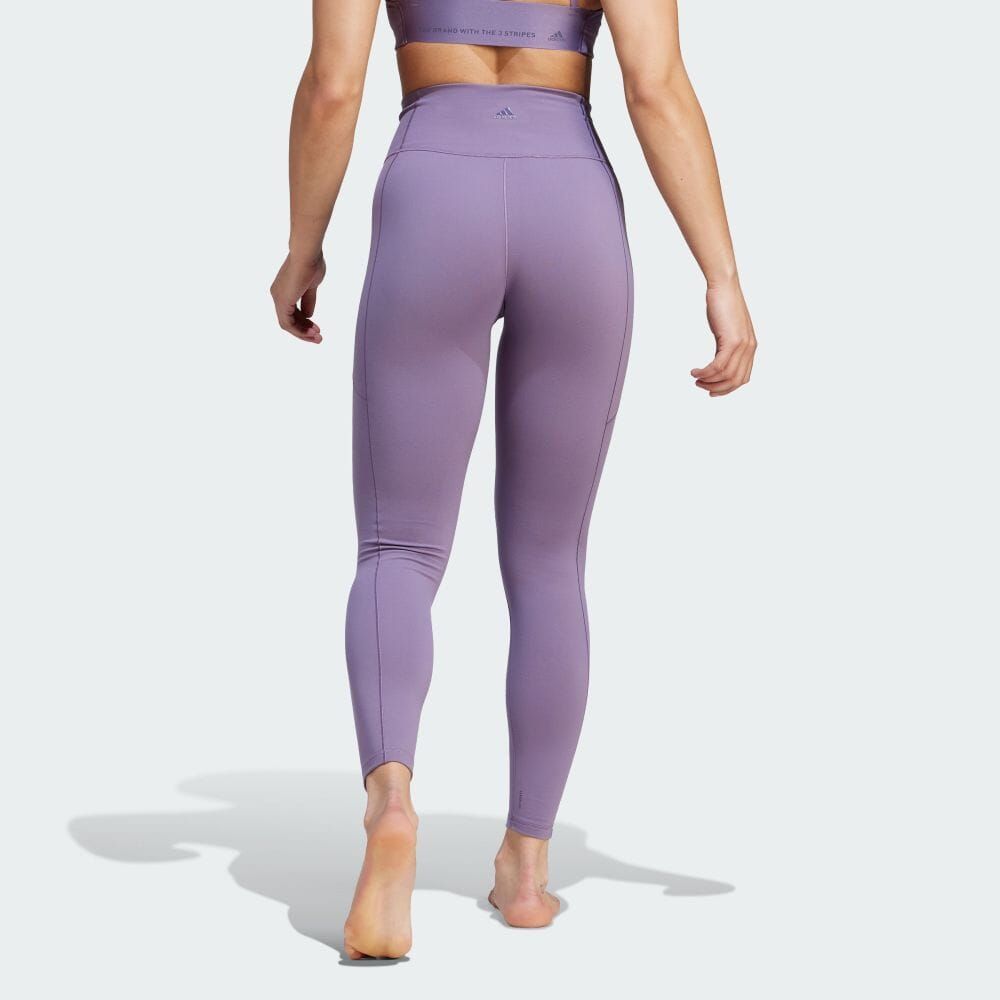 (WMNS) adidas Aeroready Cropped Leggings 'Purple' IJ9361