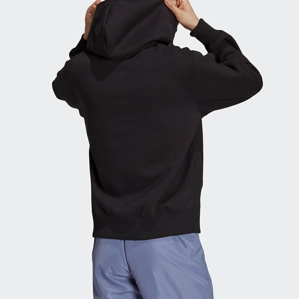 Men's adidas originals C Hoody Solid Color Fleece Lined Stay Warm Sports Black H11377