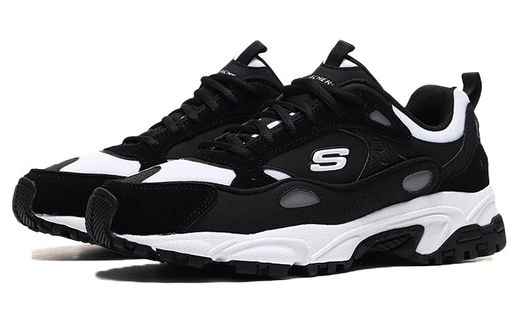 Skechers Stamina low Running Shoes Black/White 666058-BKW