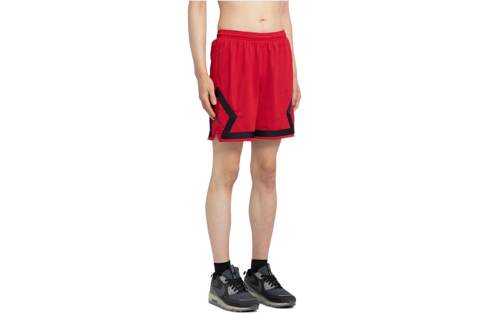 Men's Air Jordan NBA Chicago Bulls Color Mesh Breathable Basketball Sports Shorts Red DO5032-687