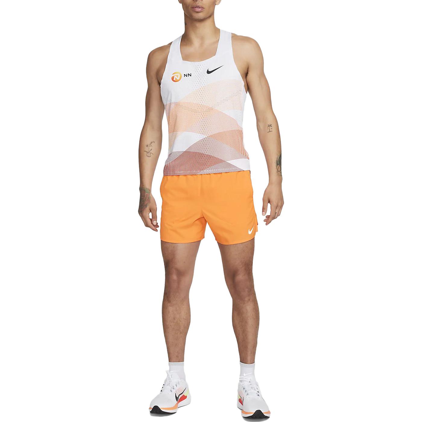 Nike AeroSwift NN Running Singlet 'White Orange' DV7714-100