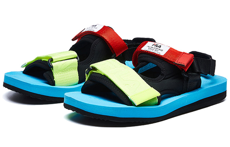 (WMNS) FILA Capri Sandal 'Black Blue Red' T12W024503FBS