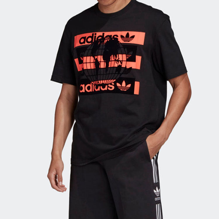 adidas originals Fs Grp Tee Sports Short Sleeve Black FM2236