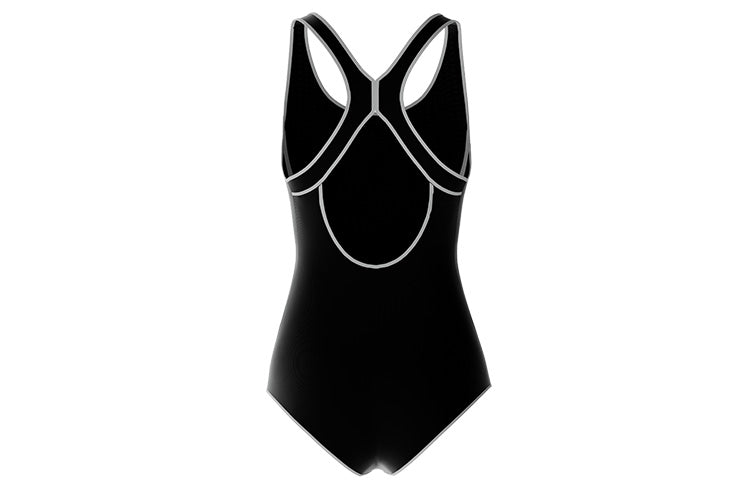 (WMNS) Mizuno Logo Swimsuit 'Black' N2CA1310