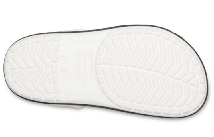 Crocs Crocband Bold Logo Clog White Sandals 206021-103