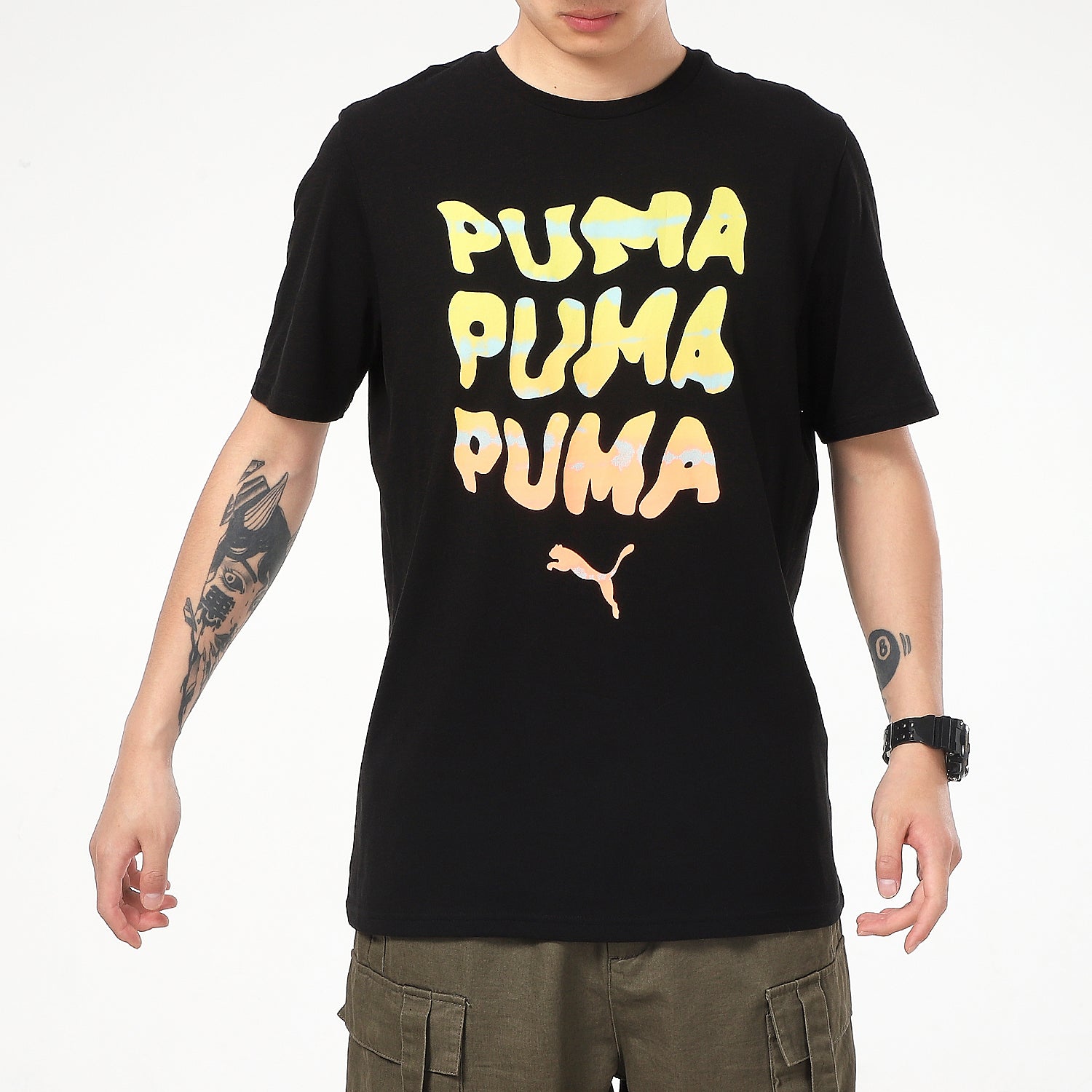 PUMA Summer Graphic T-Shirt 'Black' 532612-51