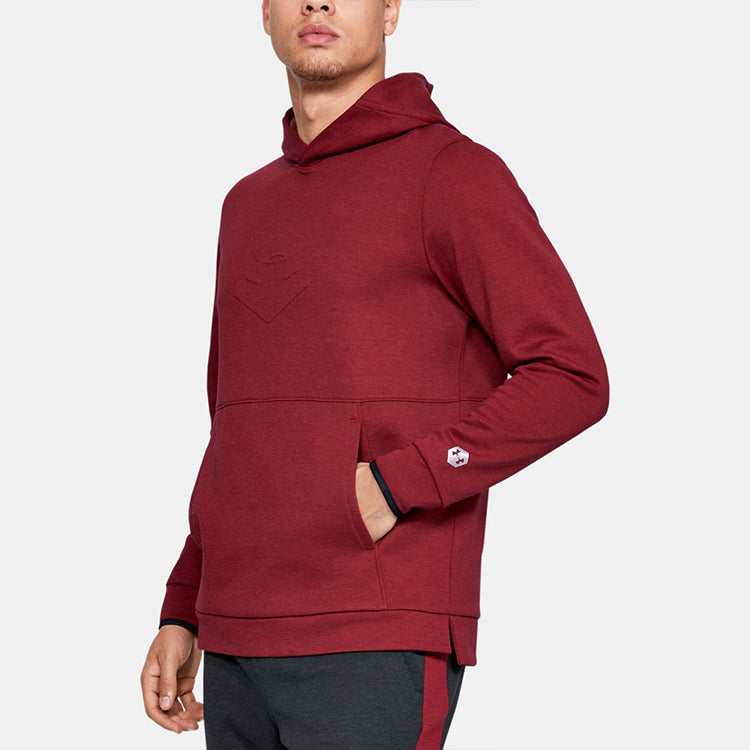 Under Armour Athlete Recovery Fleece Graphic Sports Pullover Men's Red 1344145-610