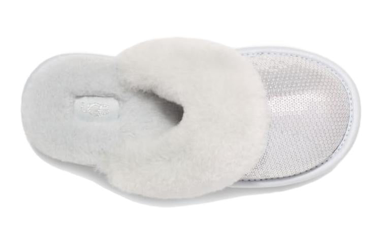 (PS) UGG Cozy II Mirror Ball Slipper 'Silver' 1151772K-SLVR