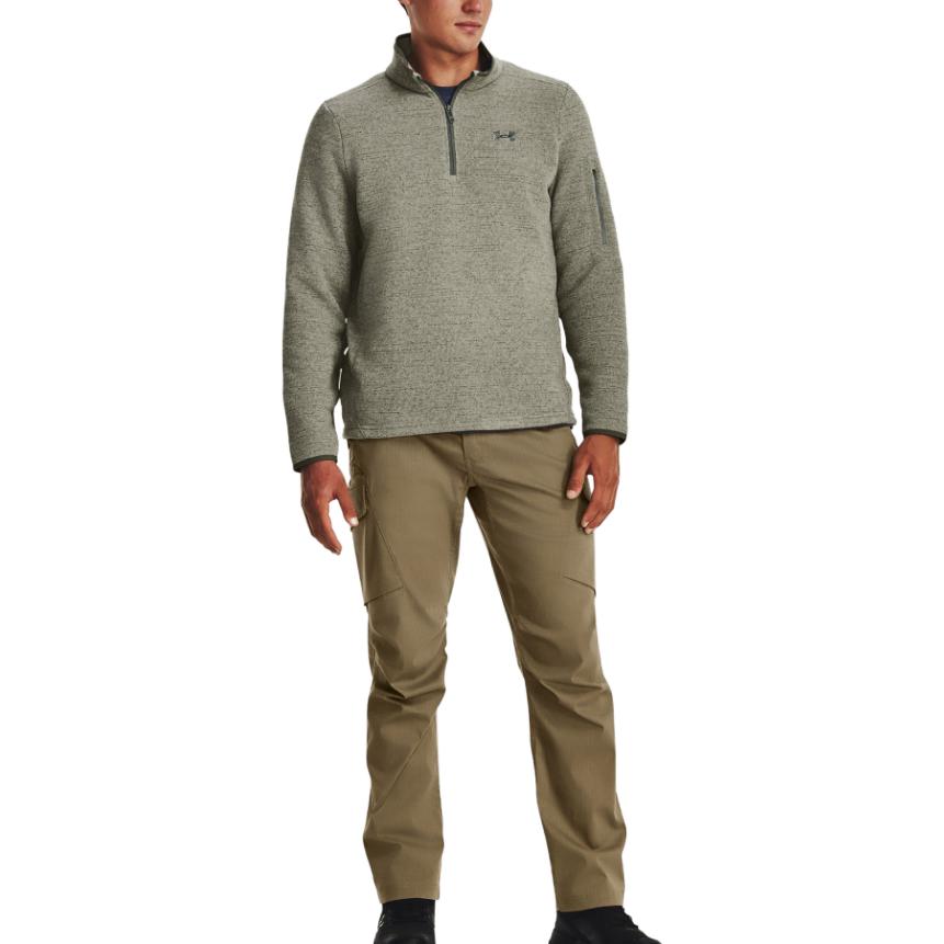 Under Armour Specialist 1/4 Zip Fleece Pullover 'Beige Green' 1380271-504