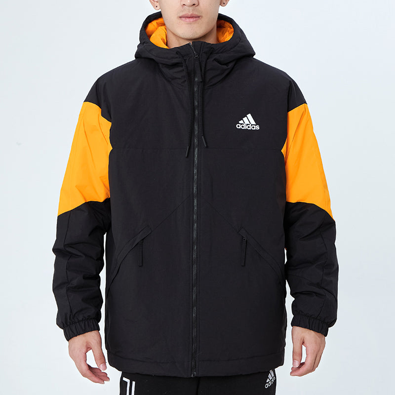 adidas Back to Sport Jacket Asia Sizing 'Black Orange' GT6589