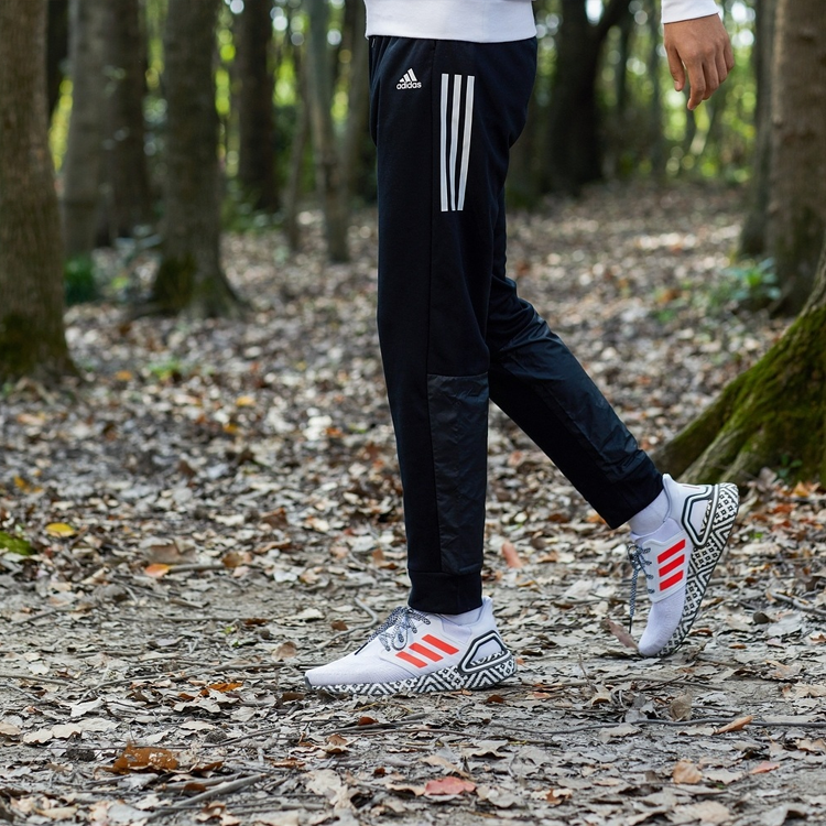 Men's adidas Side Printing Lacing Bundle Feet Sports Pants/Trousers/Joggers Black GK5774