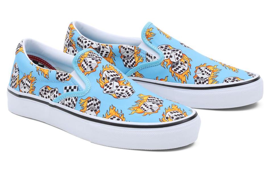Vans Skate Slip-On 'Blue Flame Dice' VN0A5FCABM6