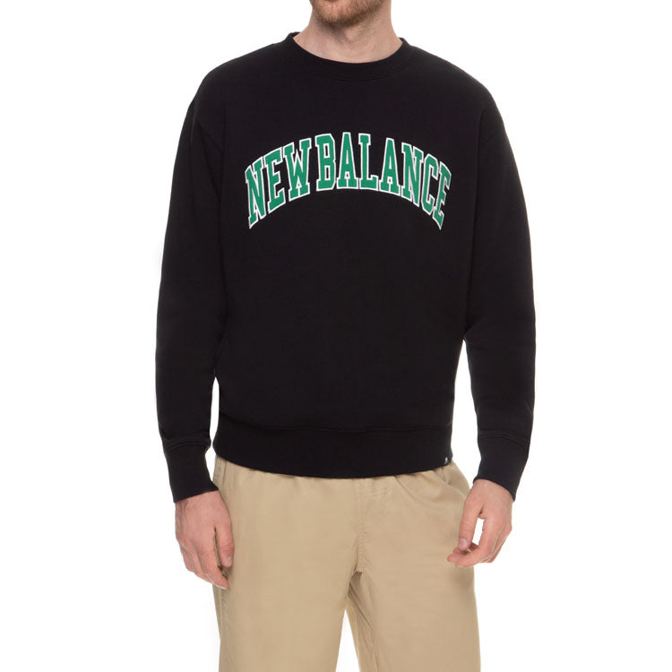 New Balance Men's New Balance Alphabet Printing Round Neck Casual Pullover Black MT03515-BK