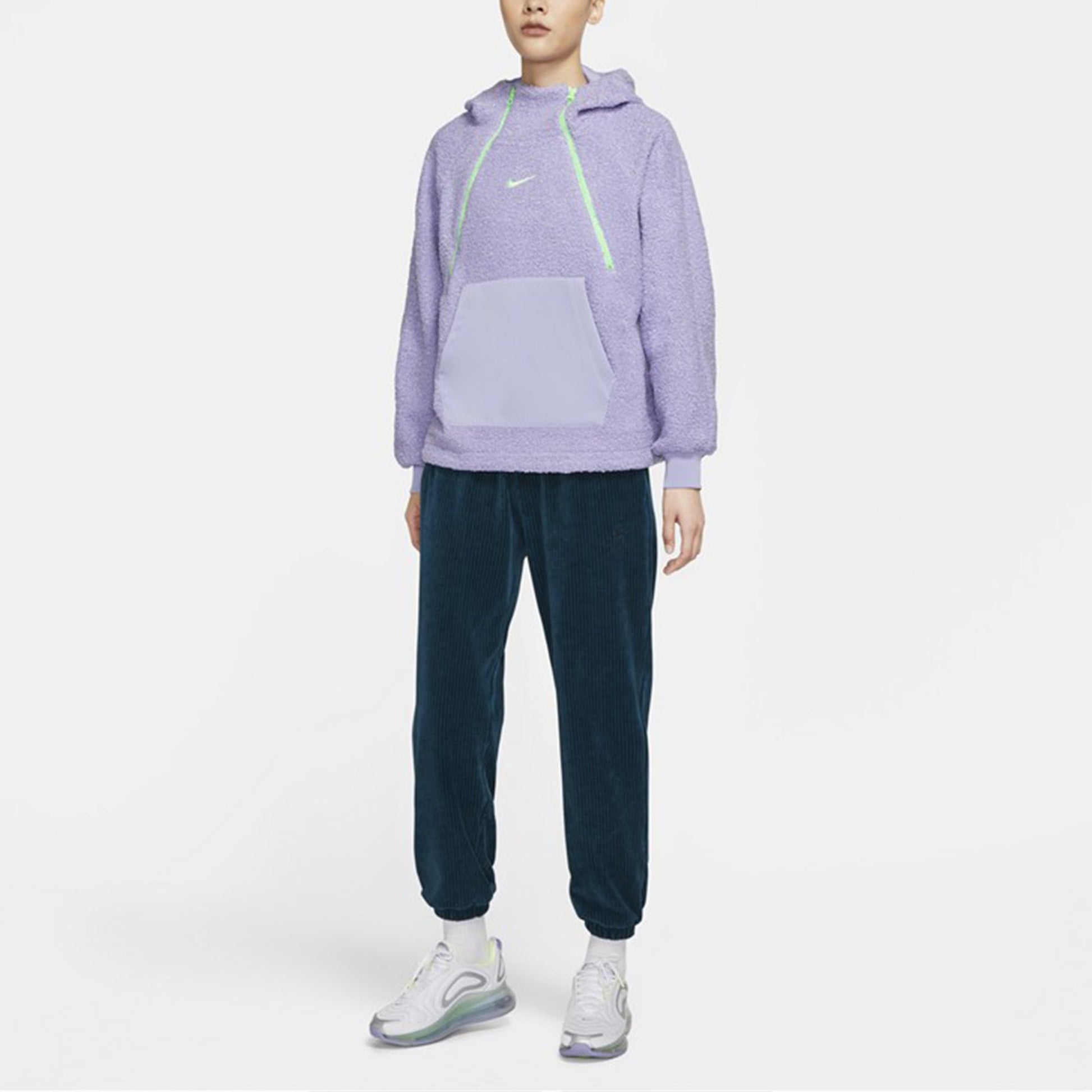 (WMNS) Nike Sportswear Zipper Sports hooded Pullover Jacket Purple DC5141-531
