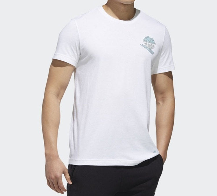 adidas Back Printing Short Sleeve White FJ6858