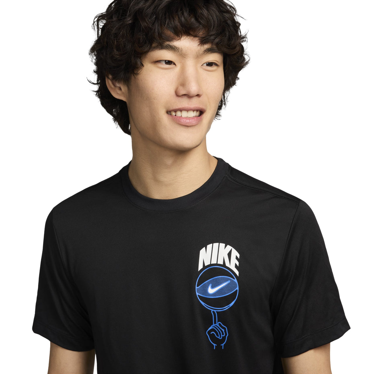 Nike Dri-FIT Basketball Graphic T-shirt Asia Sizing 'Black' FZ8098-010