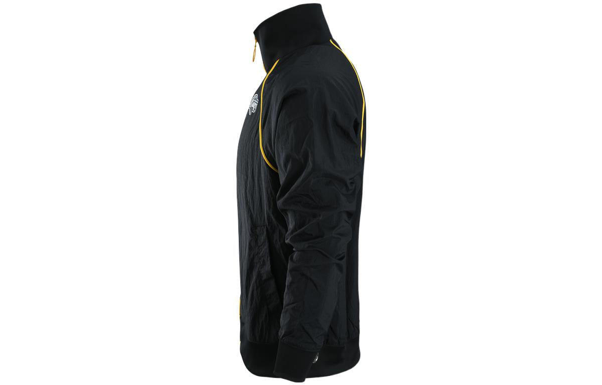 Men's Nike Logo Printing Long Sleeves Jacket Autumn Black DH9128-010