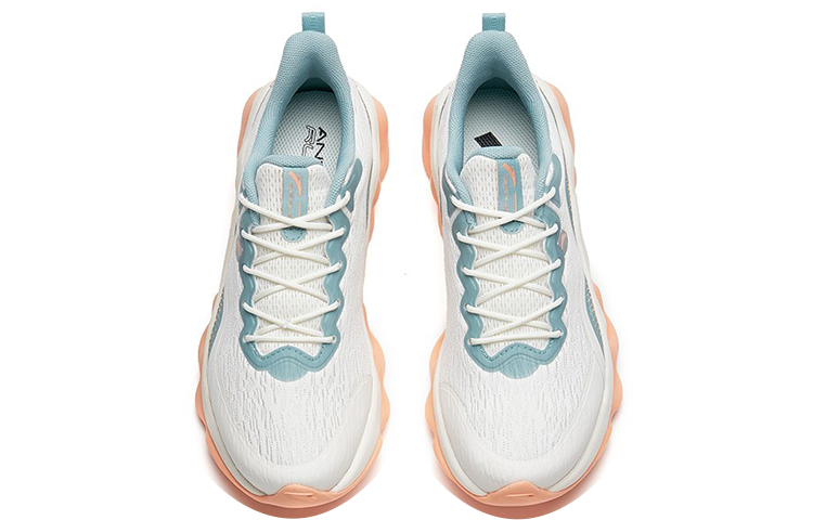 (WMNS) ANTA Running Series Sneakers 'White Orange Blue' 122215555-7