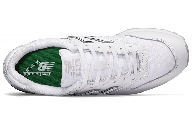 (WMNS) New Balance 996 Series Sneakers White/Green WR996SG