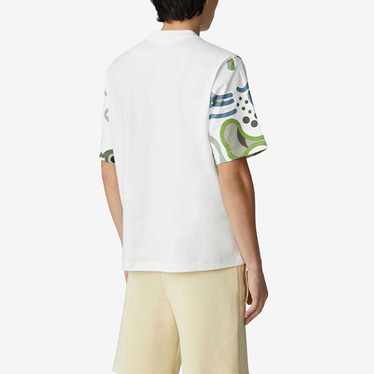 Men's KENZO SS21 TIGER Printing Round Neck Pullover Short Sleeve White FB55TS0514SB-01B