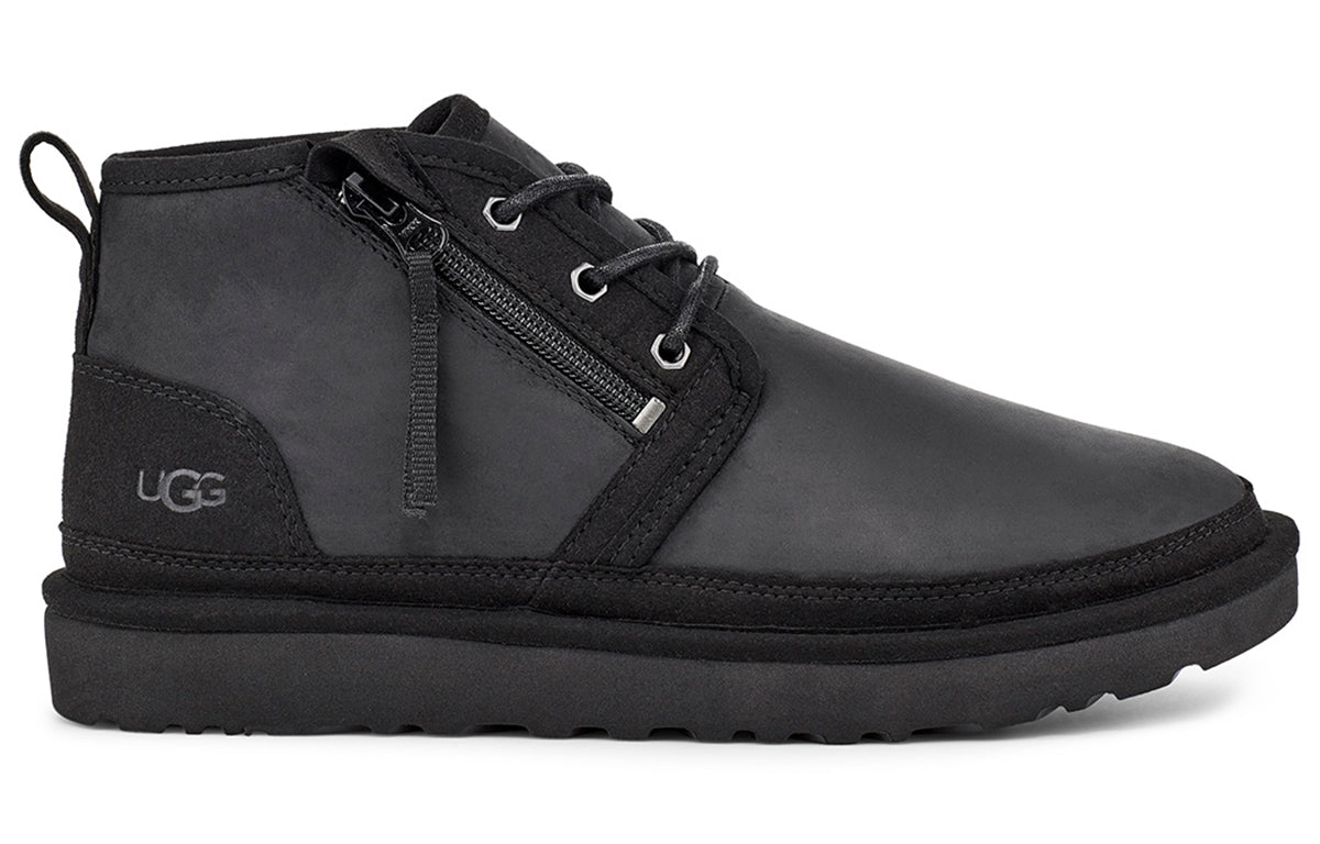 UGG Neumel Zip Fleece Lined Snow Boots Black 1103883-BTNL