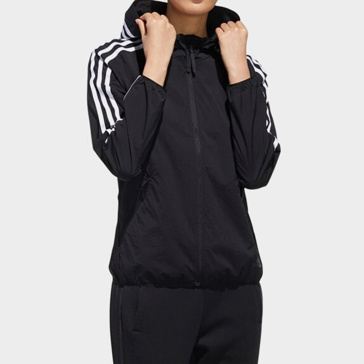 (WMNS) adidas Windbreaker 3S Jacket Black FT2888