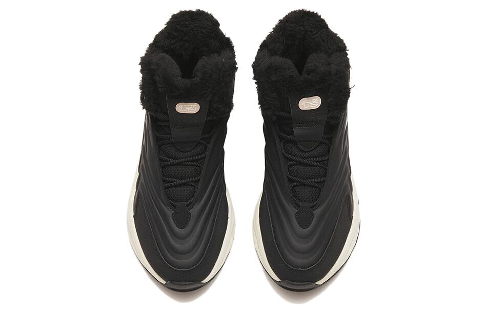 (WMNS) ANTA Walker Fleece High Top 'Black' 922248935-2