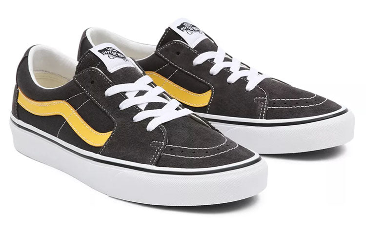 Vans SK8-Low Utility Pop Casual Skate Shoes Unisex Black Yellow VN0A4UUKB61