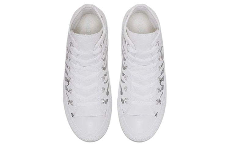 (WMNS) Converse Chuck Taylor All Star Iridescent Star High Top White 566176C
