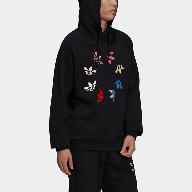 adidas Originals Adicolor Shattered Trefoil Hoodie 'Black Multi-Color' H37732