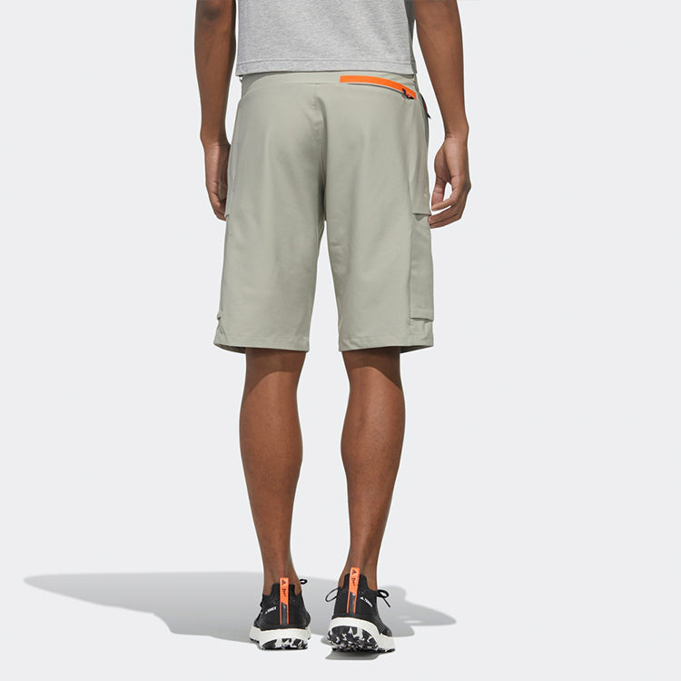 adidas Xplr Cargo Shor Outdoor Pocket Casual Sports Shorts Leather Gray FN0787