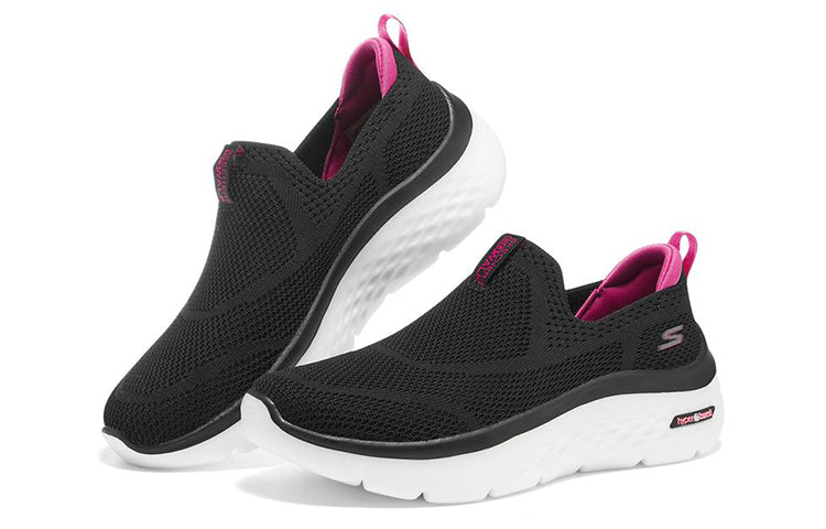 (WMNS) Skechers Go Walk Hyper Burst 'Black Pink' 124586-BKHP