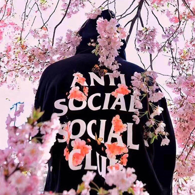 ANTI SOCIAL SOCIAL CLUB Hooded Zipper Unisex Black ASSW390