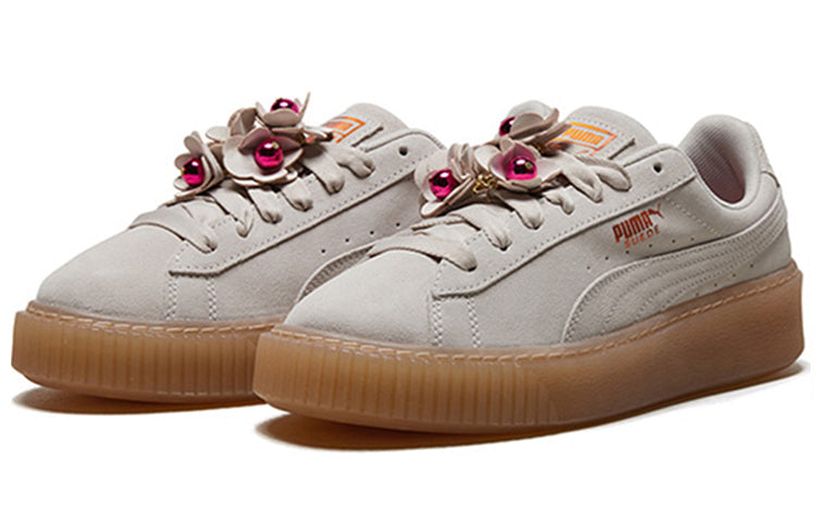 (WMNS) PUMA Platform Flower Tassel 'White' 369181-01