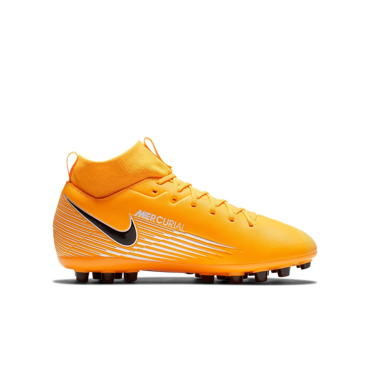 (GS) Nike Jr Mercurial Superfly 7 Academy AG Artificial Grass 'Black Yellow' BQ5405-801