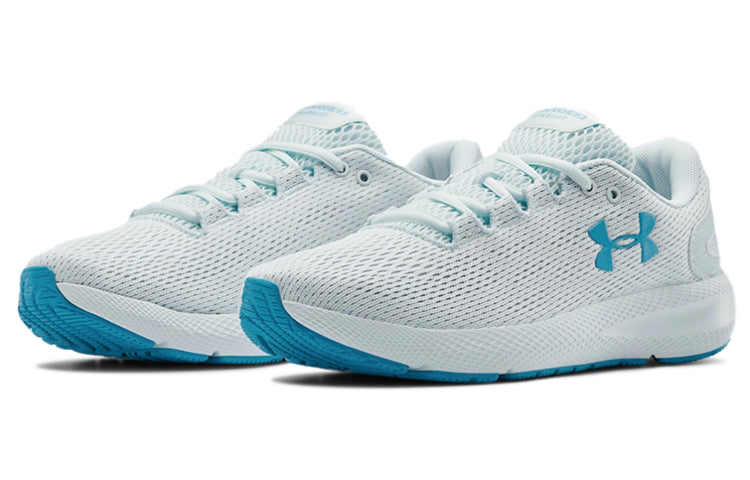 (WMNS) Under Armour Charged Pursuit 2 'White Blue' 3022604-302