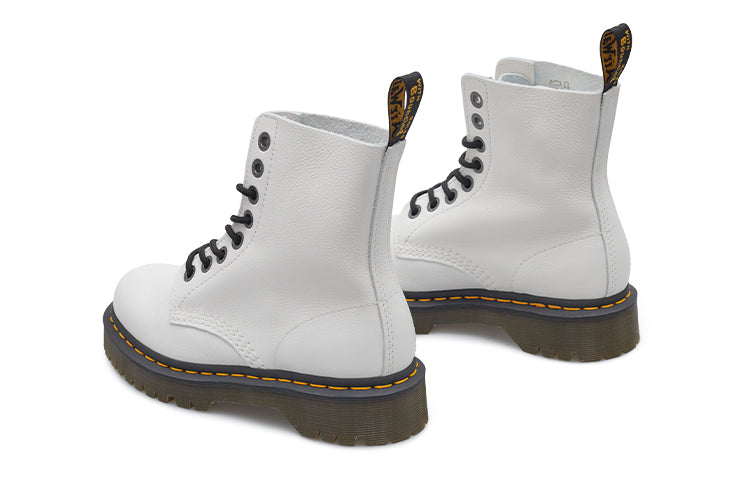 (WMNS) Dr. Martens 1460 Pascal Bex Pisa Leather Lace Up Boots 'White' 27376113