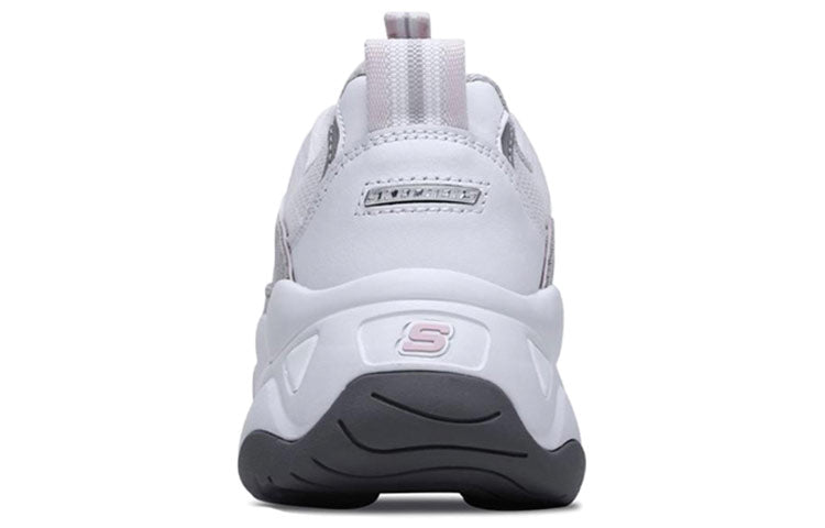 (WMNS) Skechers D'Lites 3.0 Low-top Running Shoes White/Pink/Gray 12955-WGPK