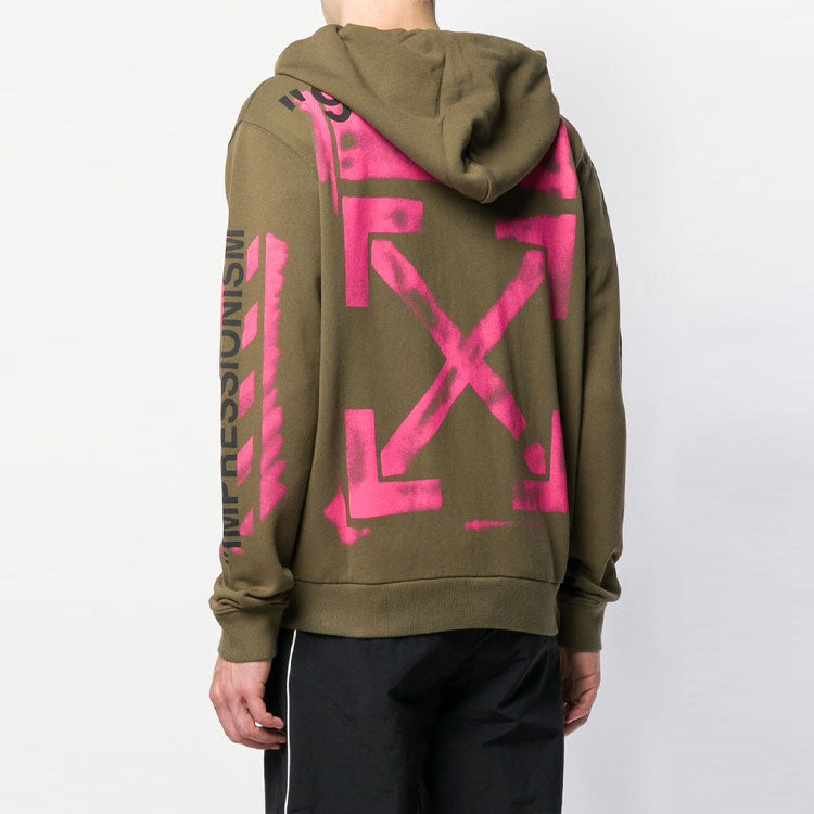 Off-White SS19 Logo Print Long Sleeve Cotton Sweatshirt OMBE001R190030154328