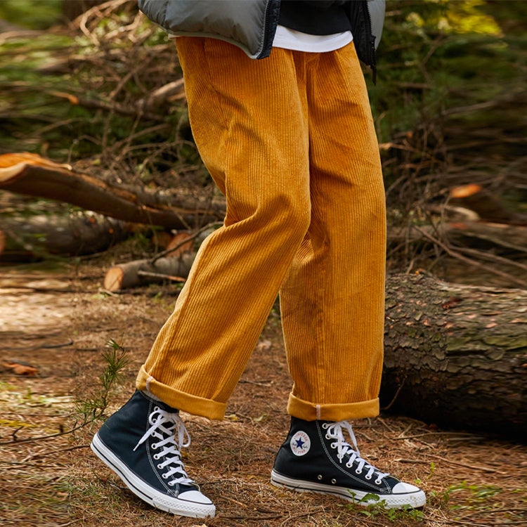 Converse Corduroy Double Pleat Chino Pant Asia Sizing 'Orange' 10023062-A04