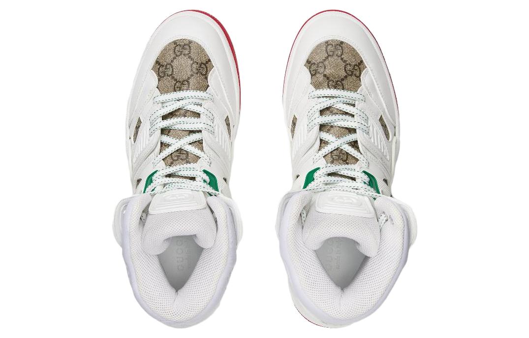 (WMNS) Gucci Basket High 'White Demetra Red' 676111-2SHG0-9076